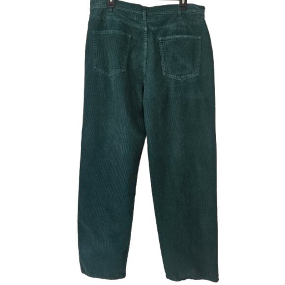 BDG Urban Outfitters  High and Wide 100% Cotton Green Corduroy Pants Sz 34 - Picture 3 of 14